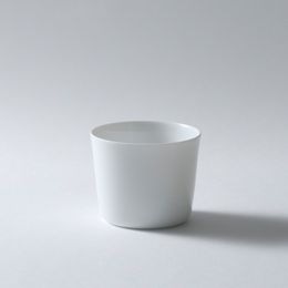 薄口コップ　短　白磁 / Usukuchi-Cup Tan White porcelain